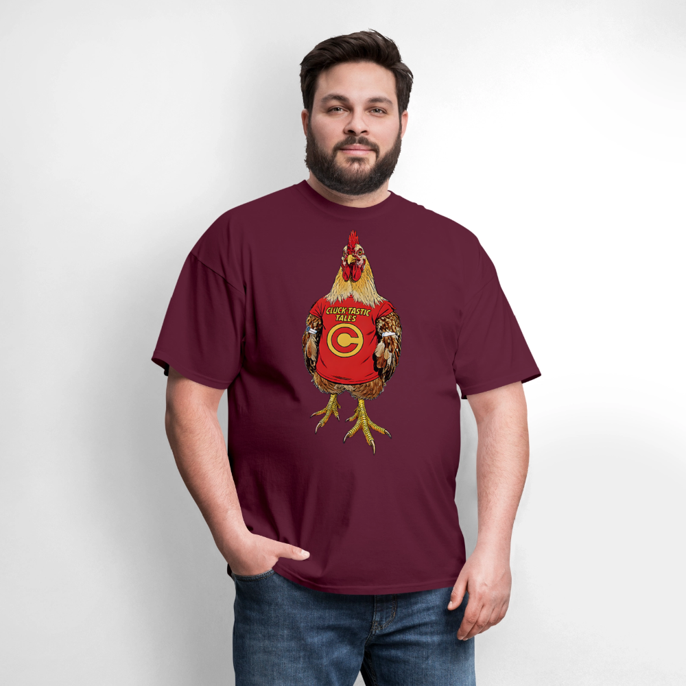 Cluck- Tastic - burgundy