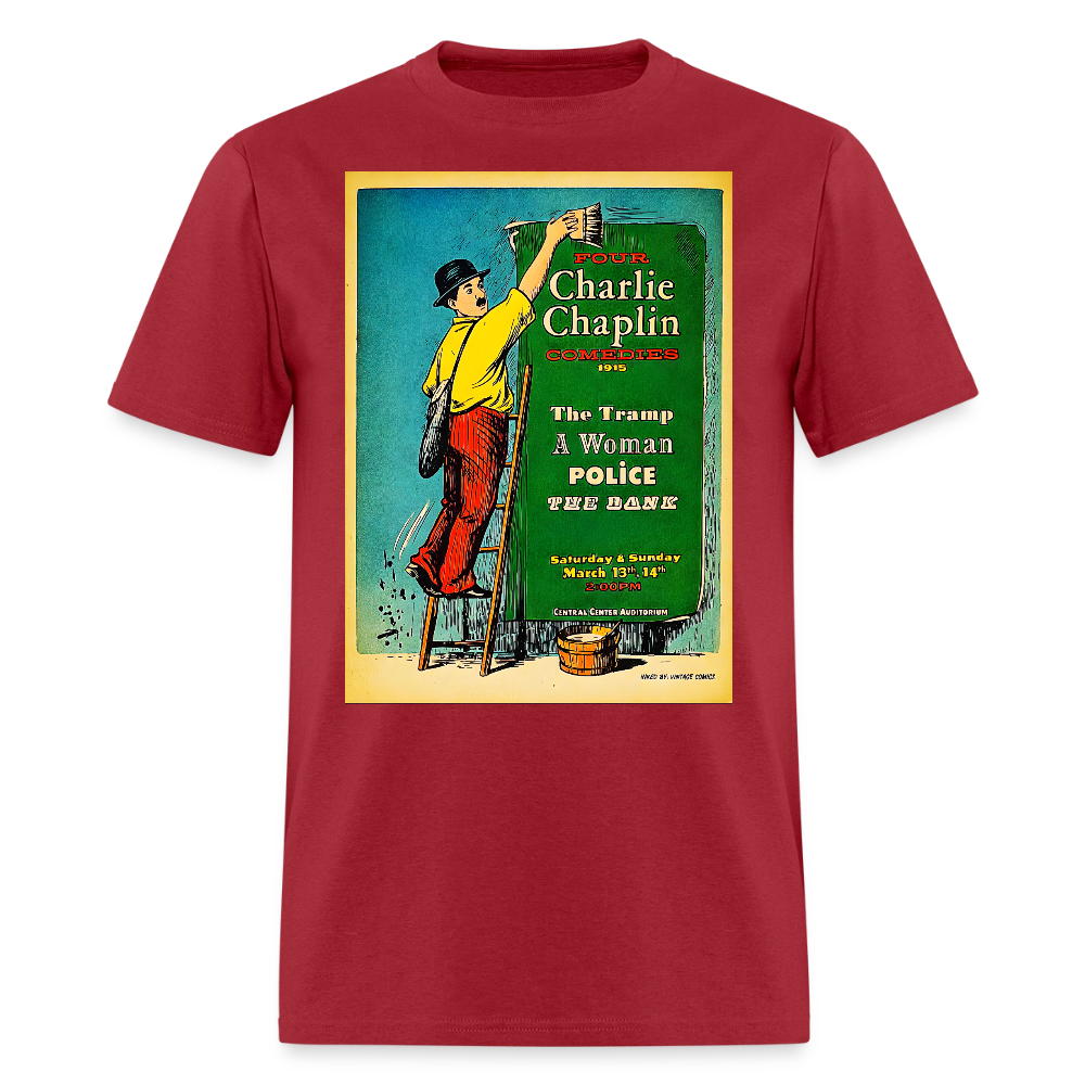 1915 Charlie Chaplin - dark red