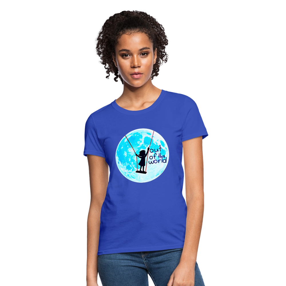 Out of this world - royal blue