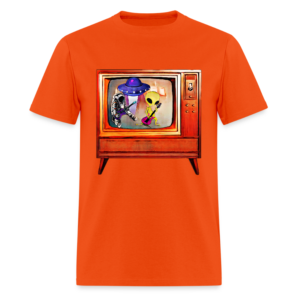 Rocking Astronaut and Alien #2 - orange