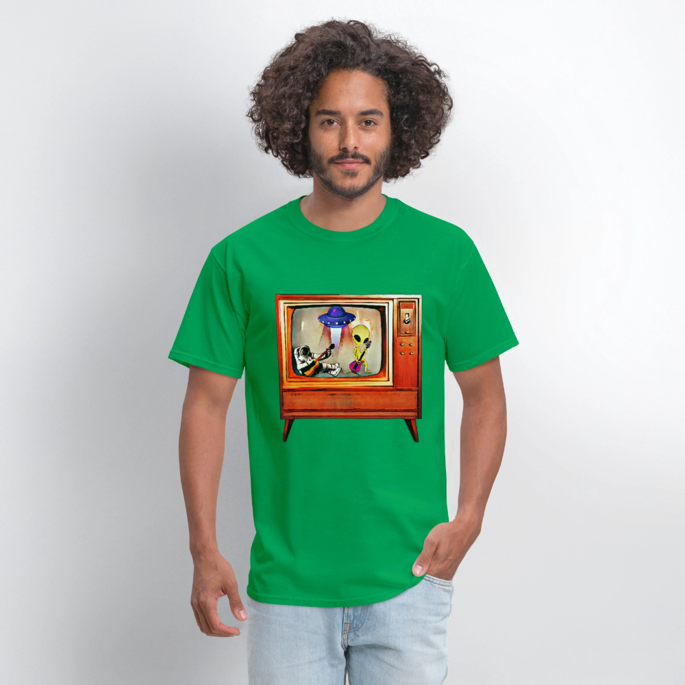 Rocking Astronaut and Alien - bright green