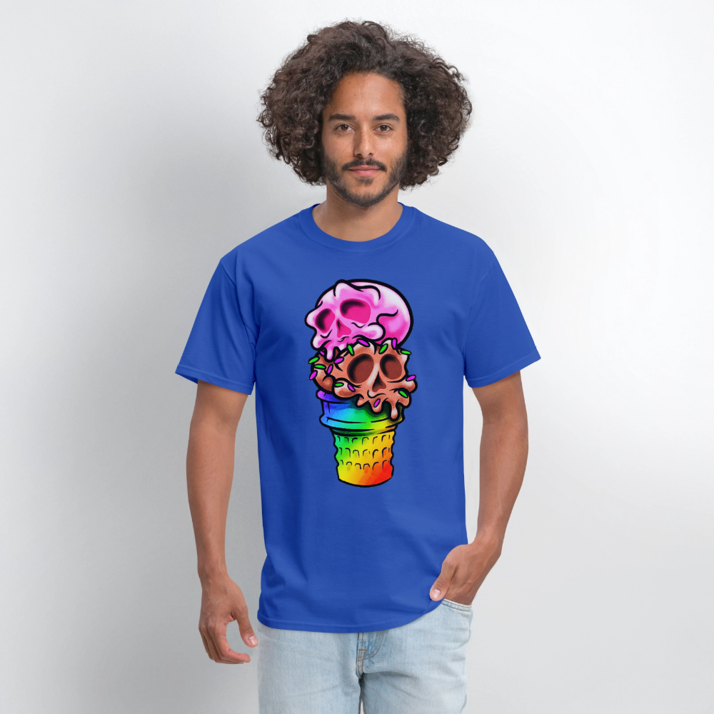 Cone Skull - royal blue