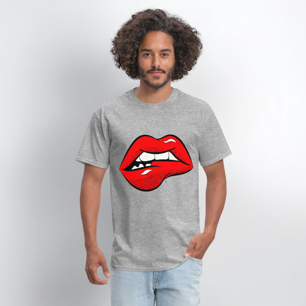 Lips - heather gray