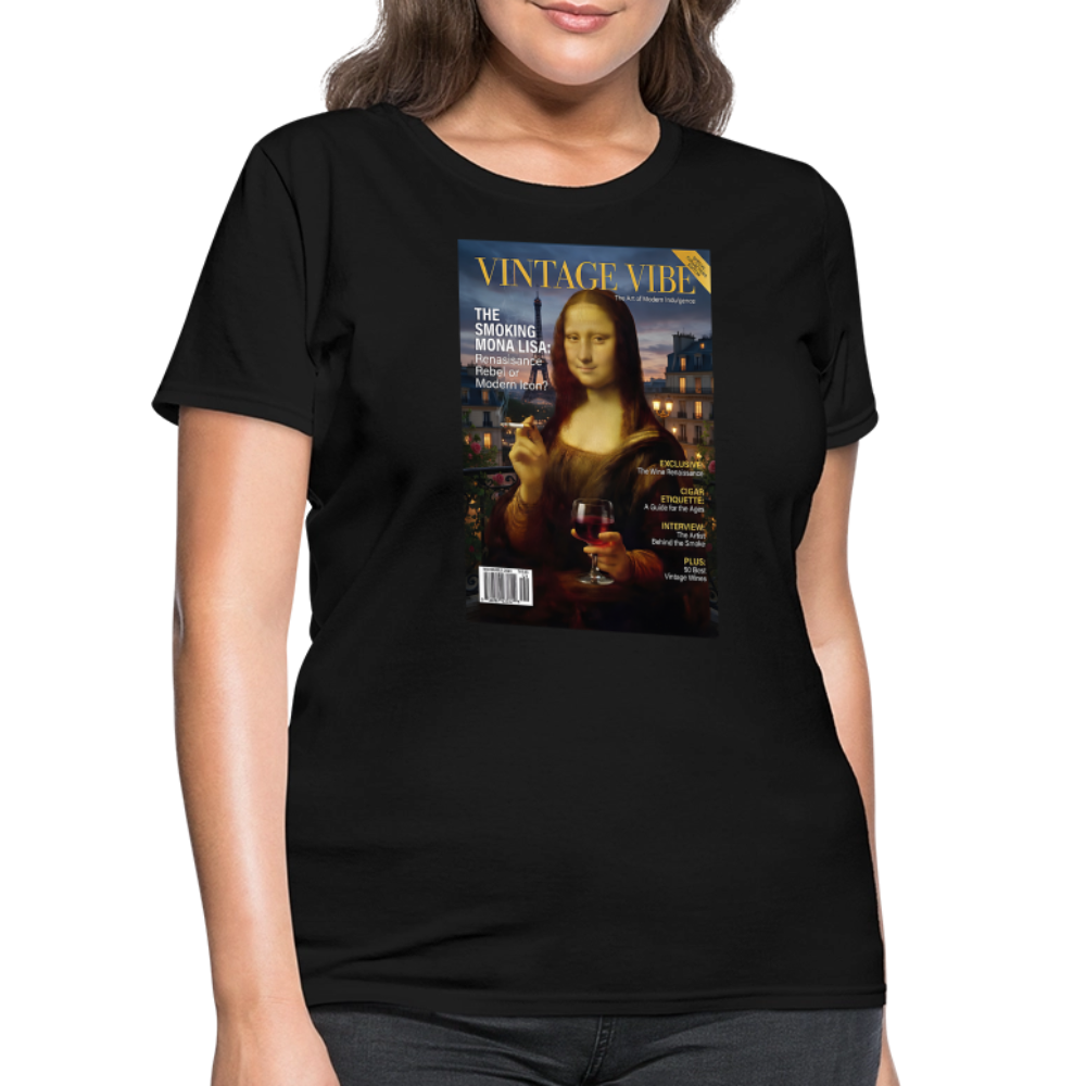 A Smoking Mona Lisa - black