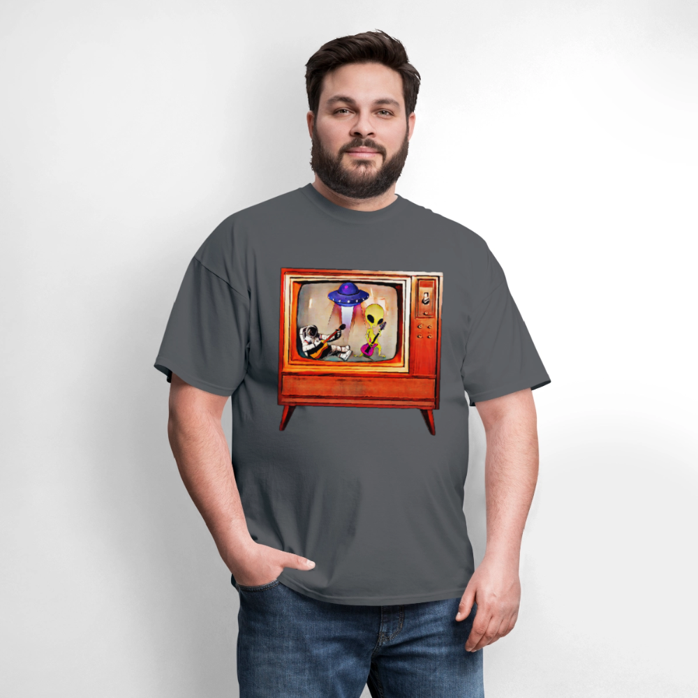 Rocking Astronaut and Alien - charcoal