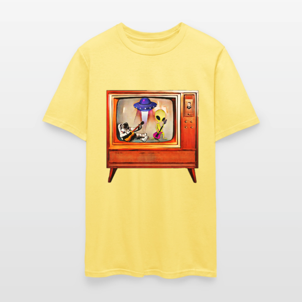 Rocking Astronaut and Alien - cornsilk