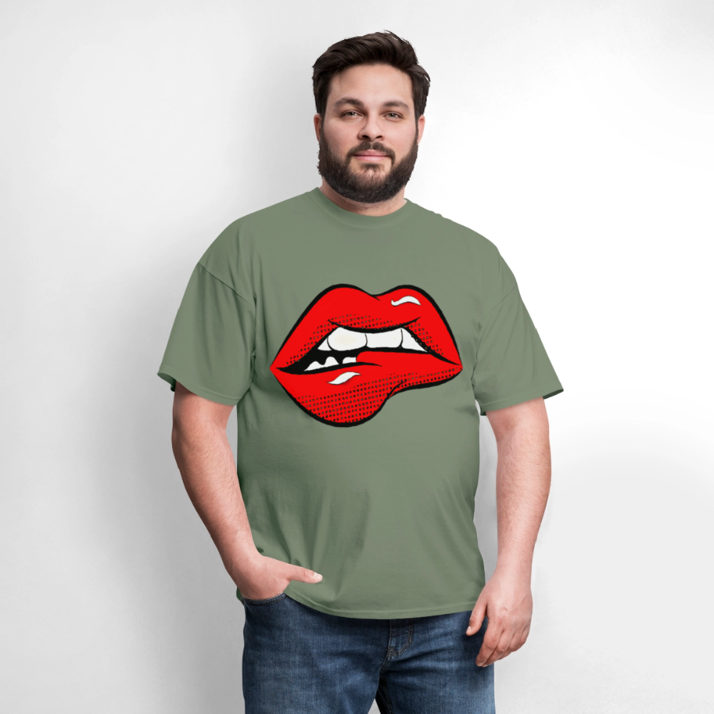 Lips - military green