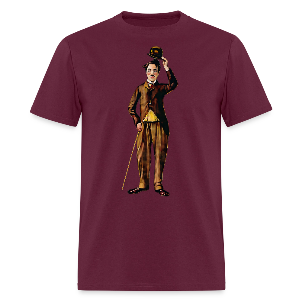 Charlie Chaplin - burgundy