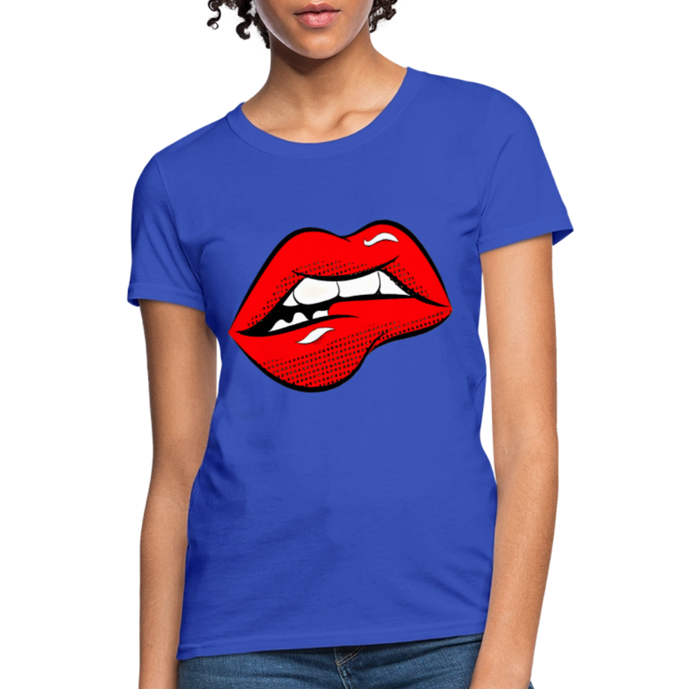 Lips - royal blue