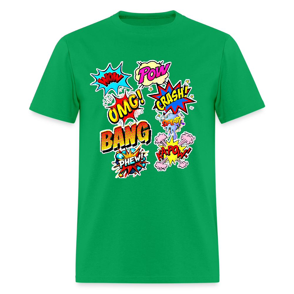 Comic Time - bright green