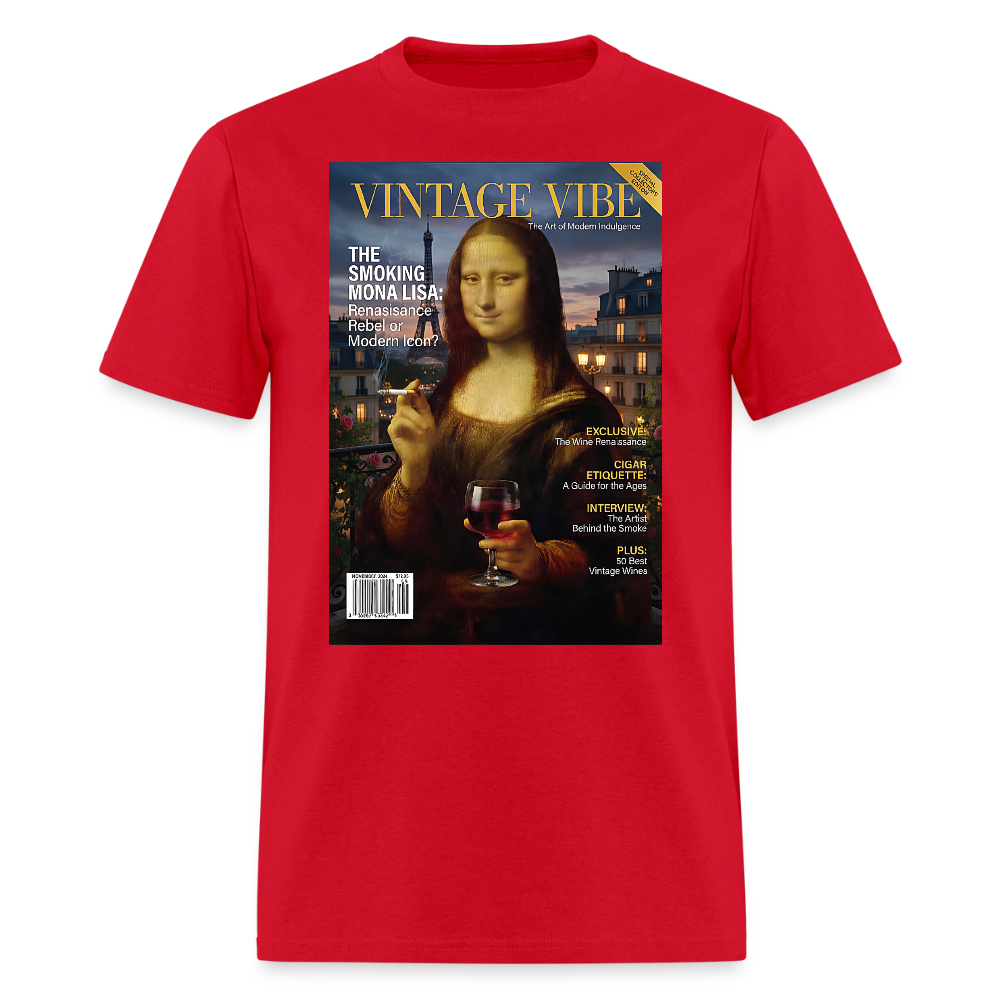 A Smoking Mona Lisa - red