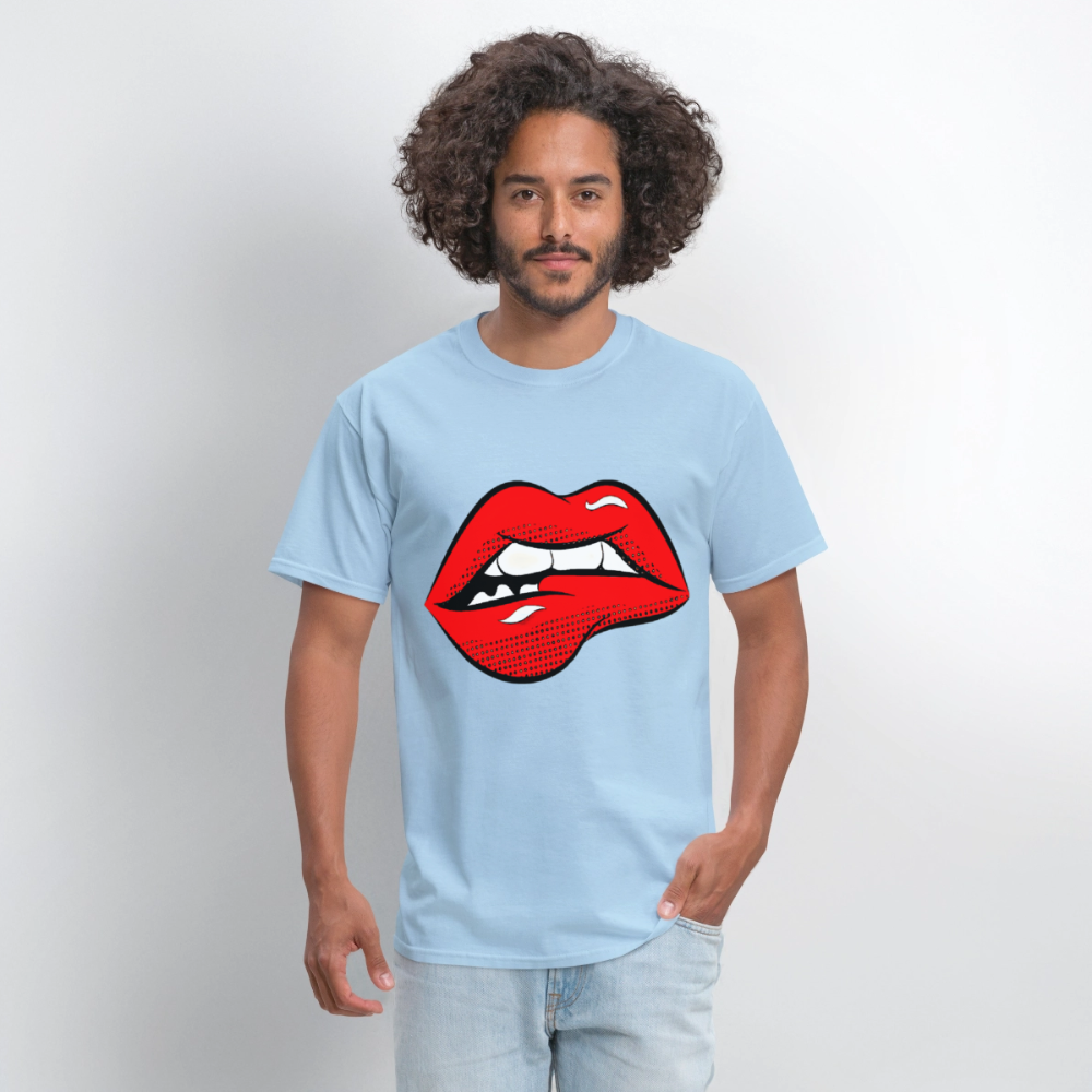 Lips - powder blue