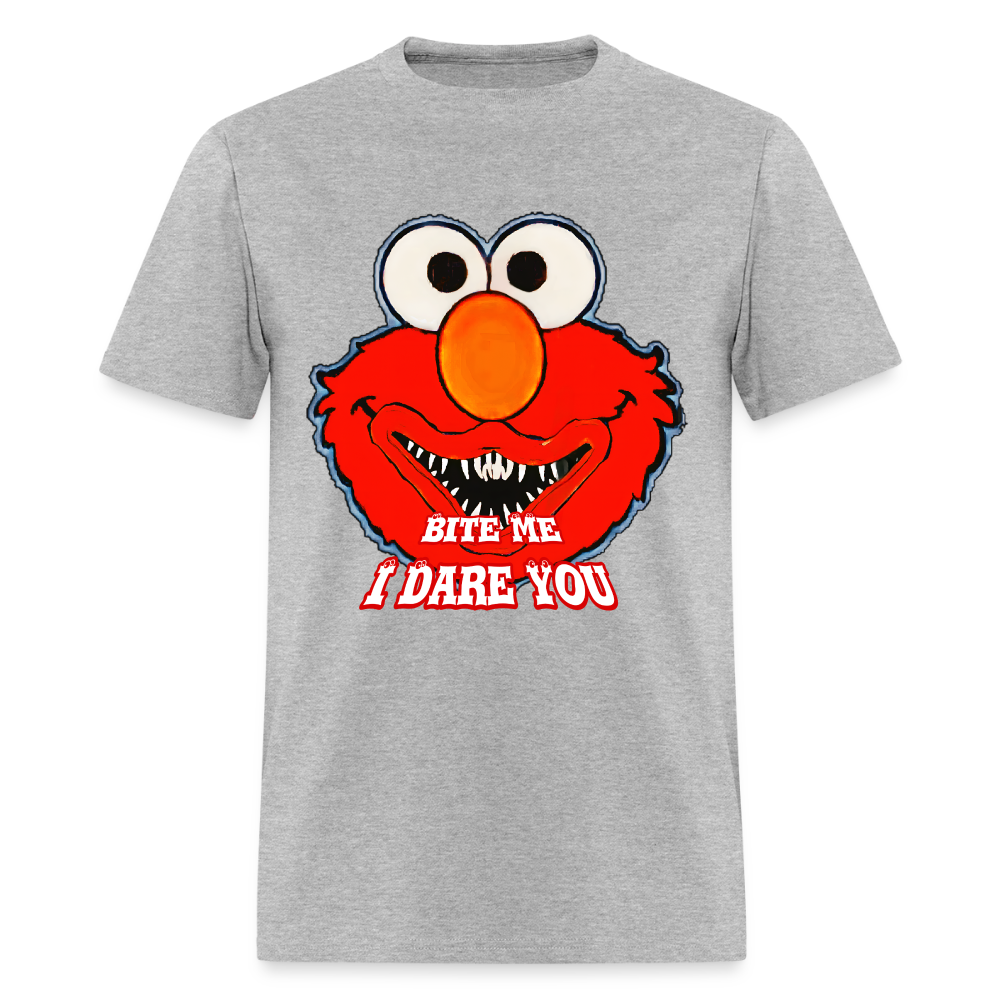 Bite Me Elmo - heather gray