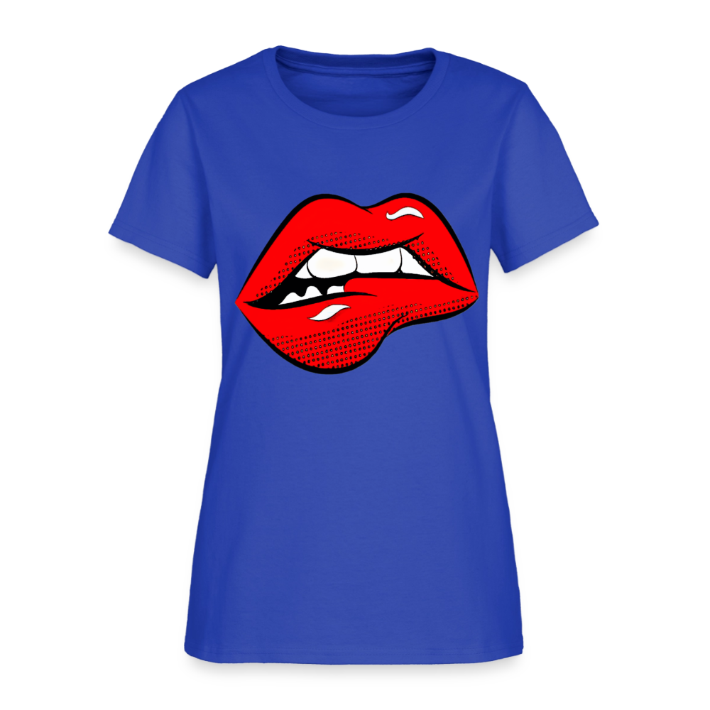 Lips - royal blue
