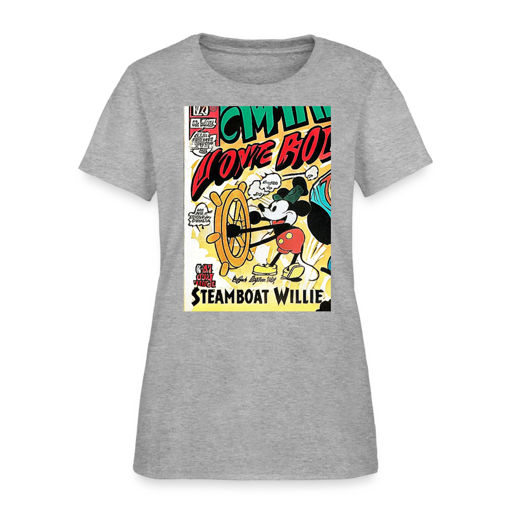 Steamboat Willie - heather gray