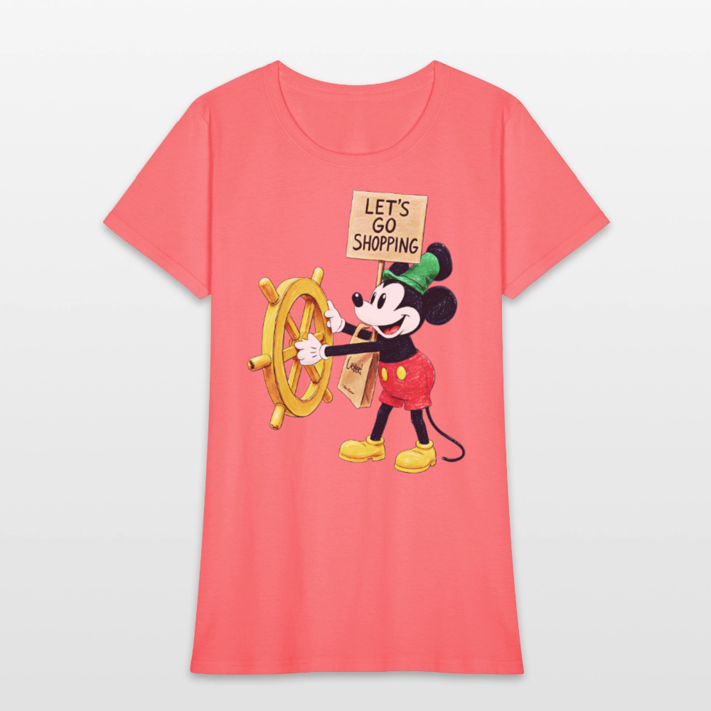 Let's Go Shopping - coral