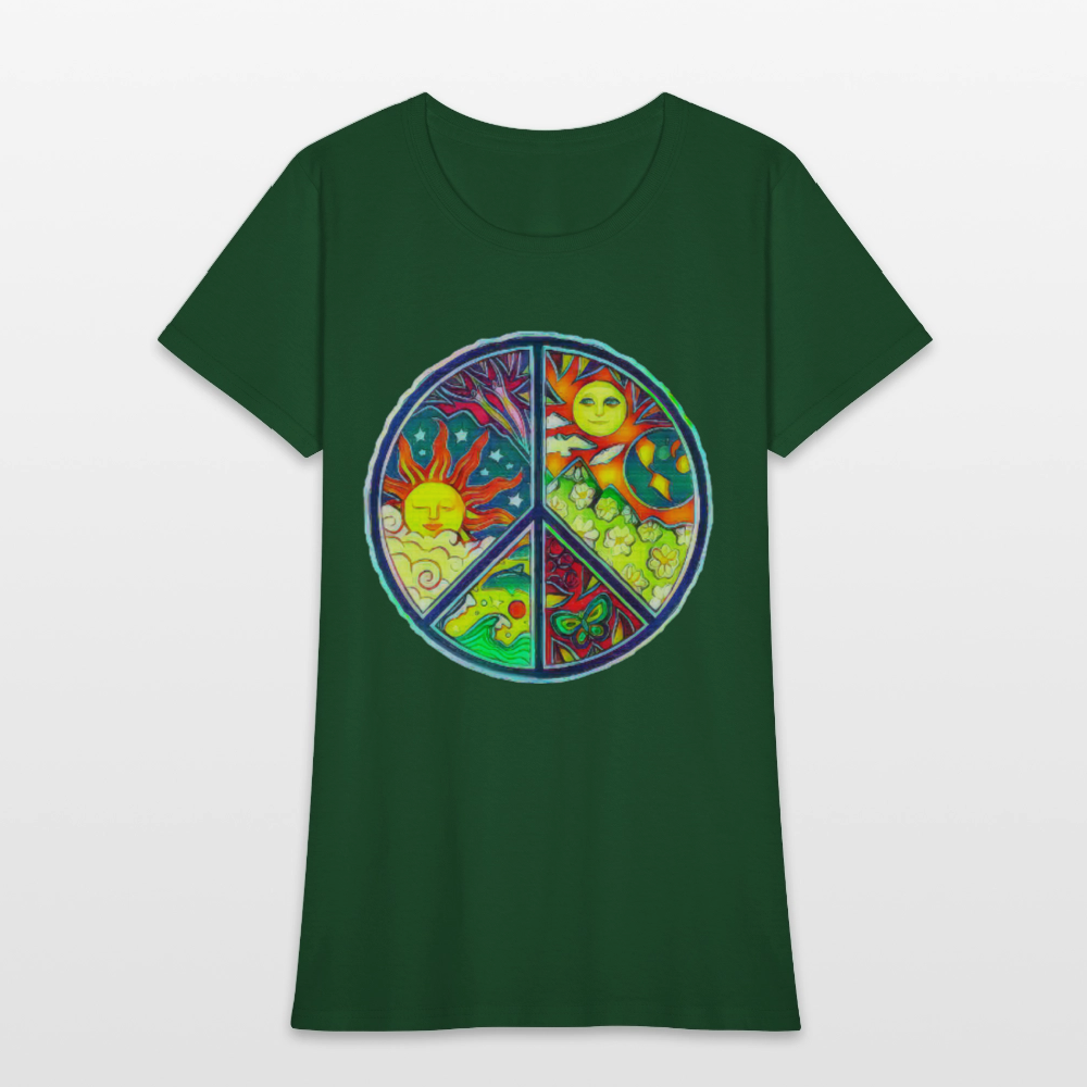 Peace - forest green