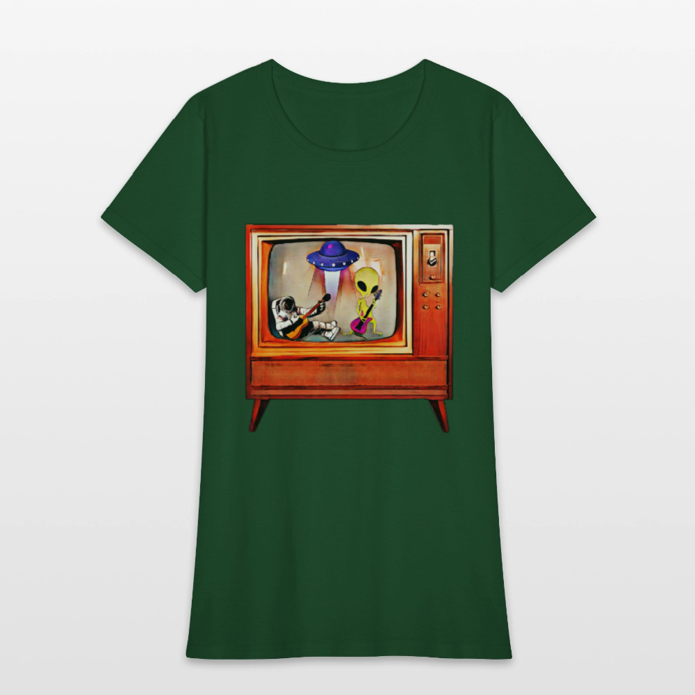 Rocking Astronaut and Alien - forest green