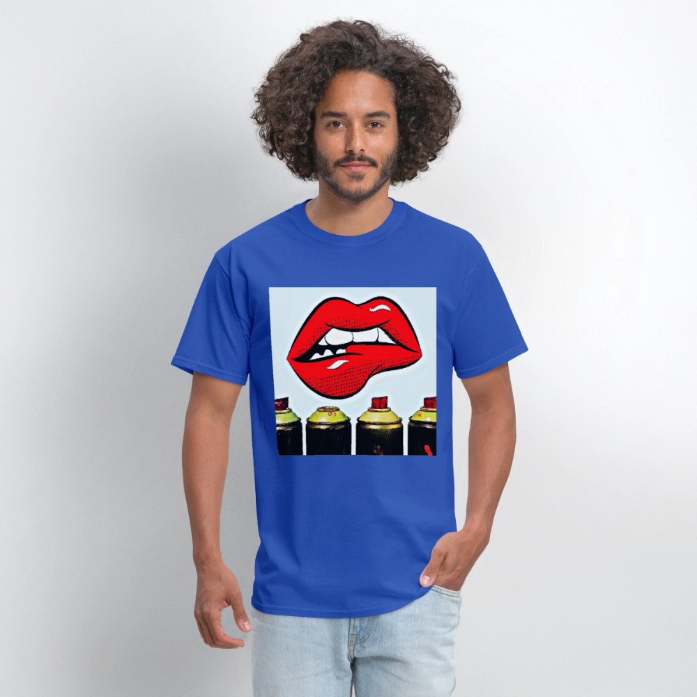 Lips - royal blue
