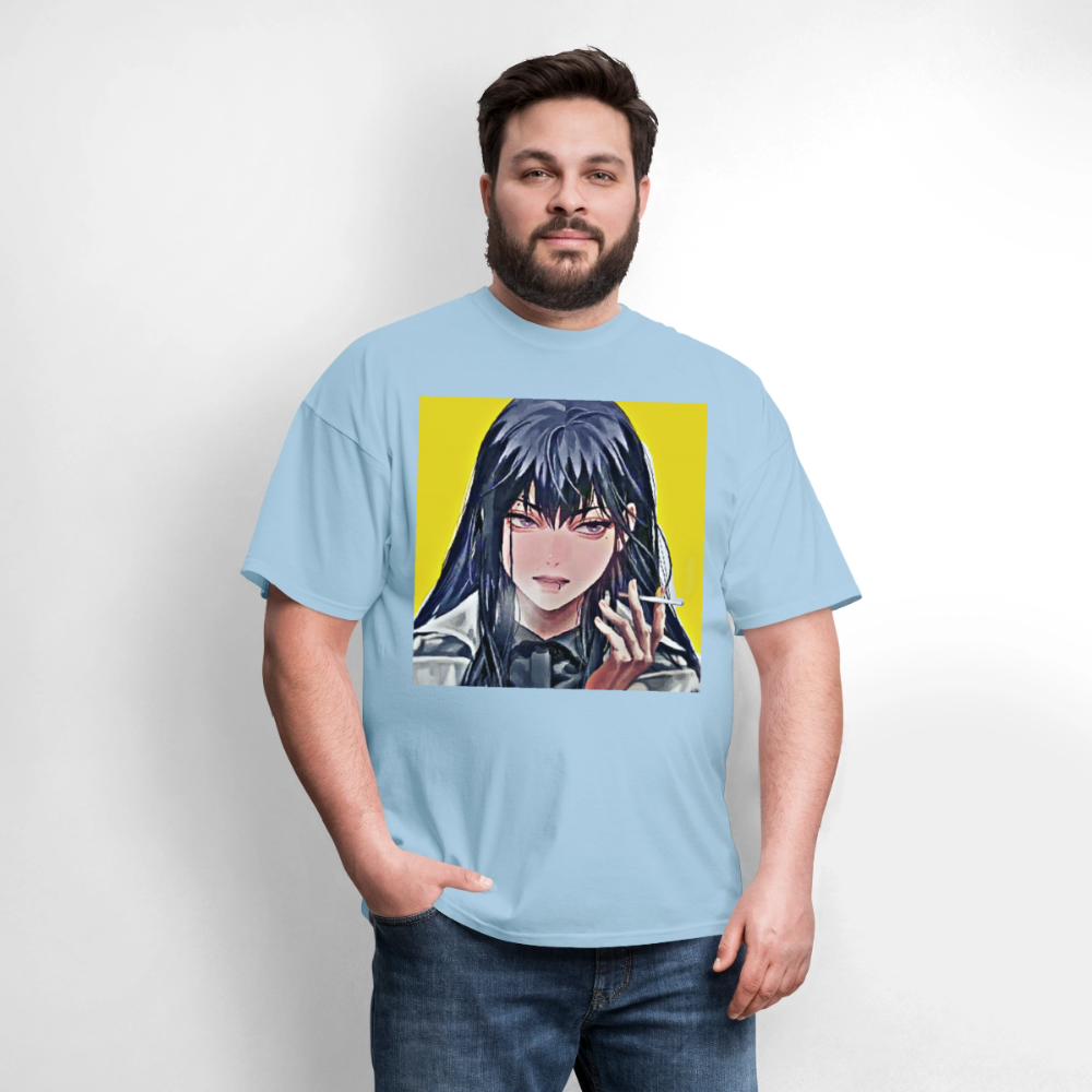 Mysterious Woman - powder blue