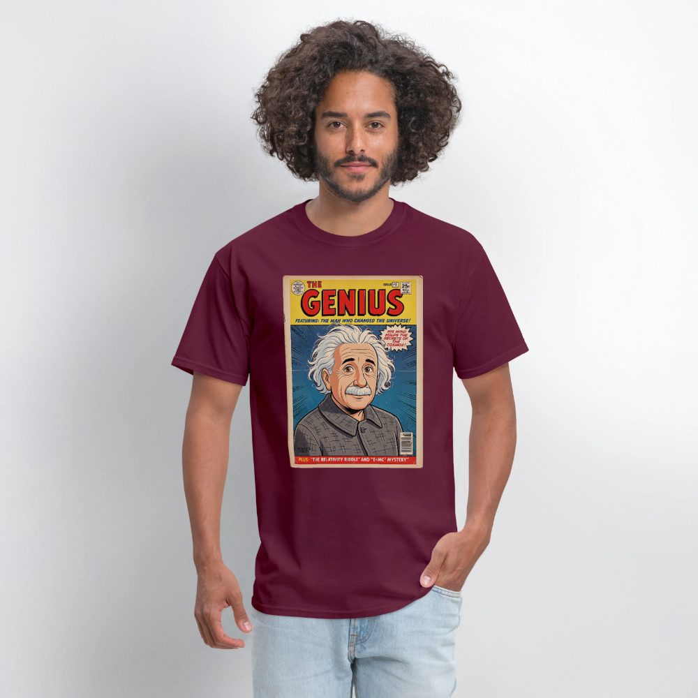Albert Einstein #1 - burgundy