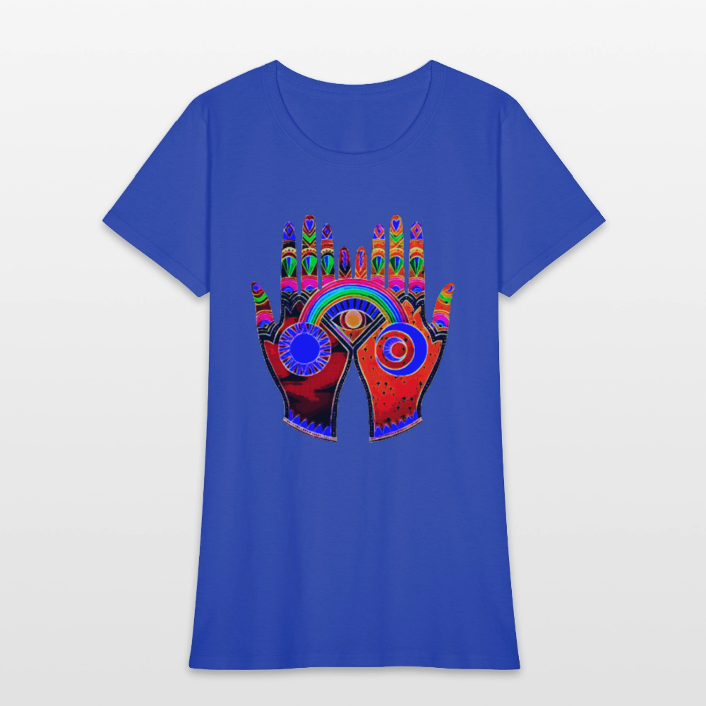 Open Hands - royal blue