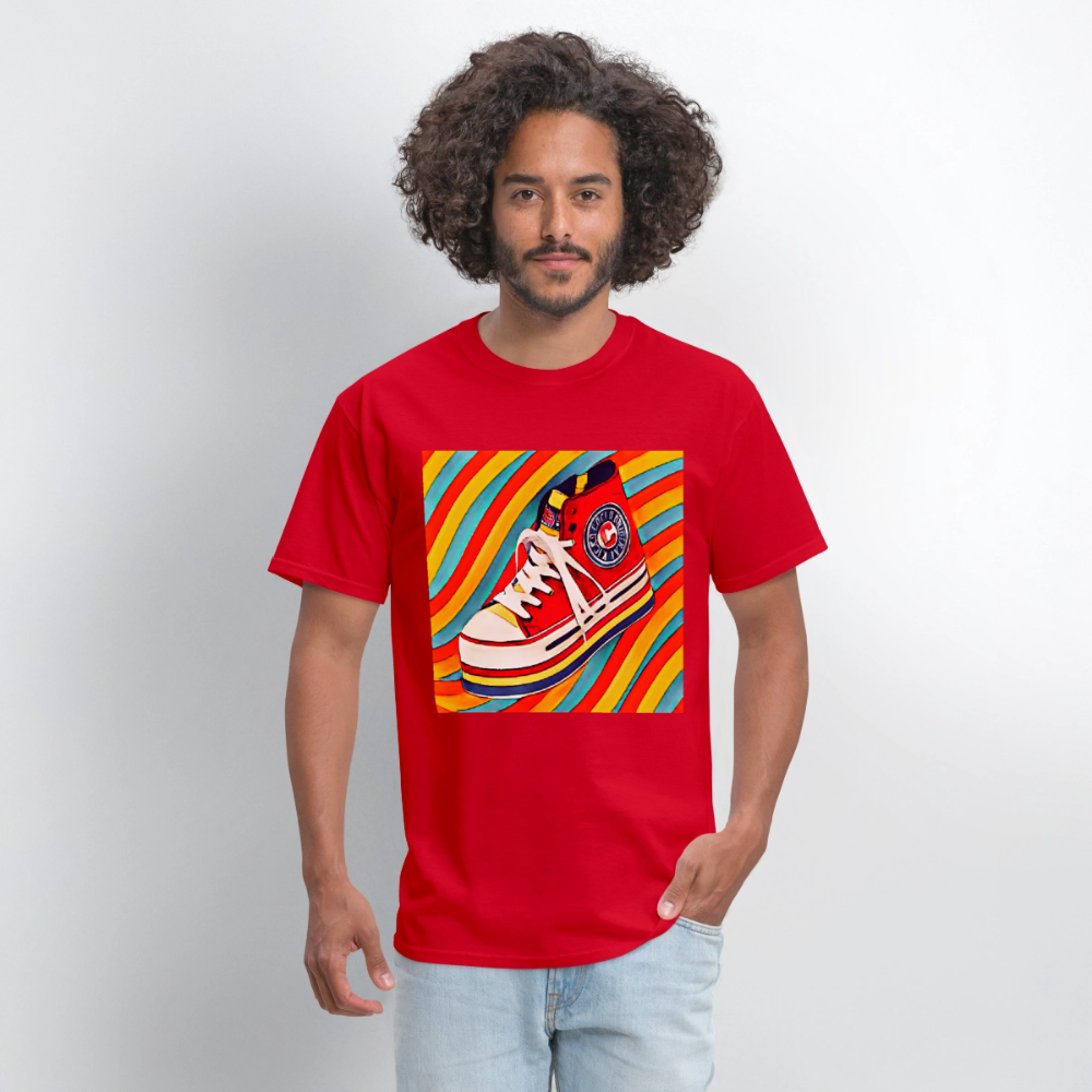 High Top Sneaker - red