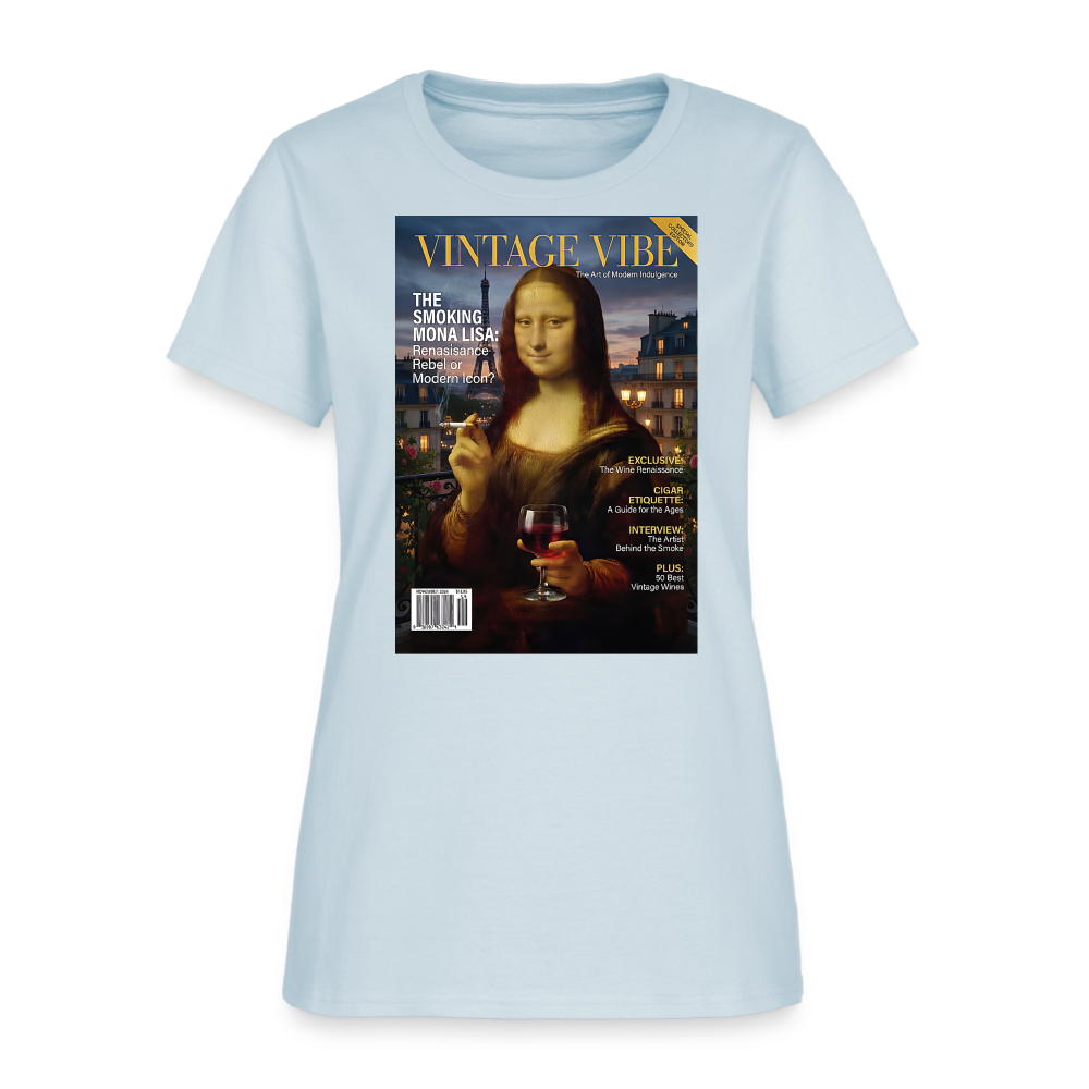 A Smoking Mona Lisa - light blue