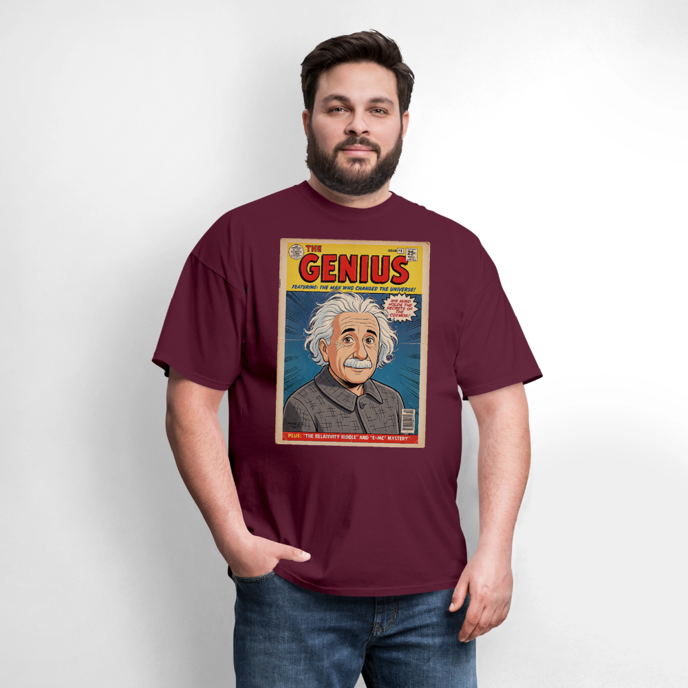 Albert Einstein #1 - burgundy