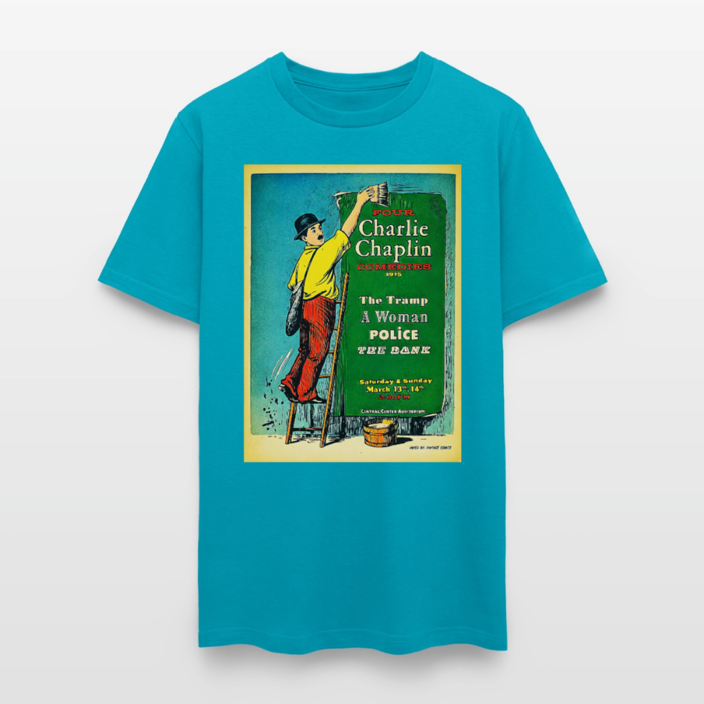 1915 Charlie Chaplin - turquoise