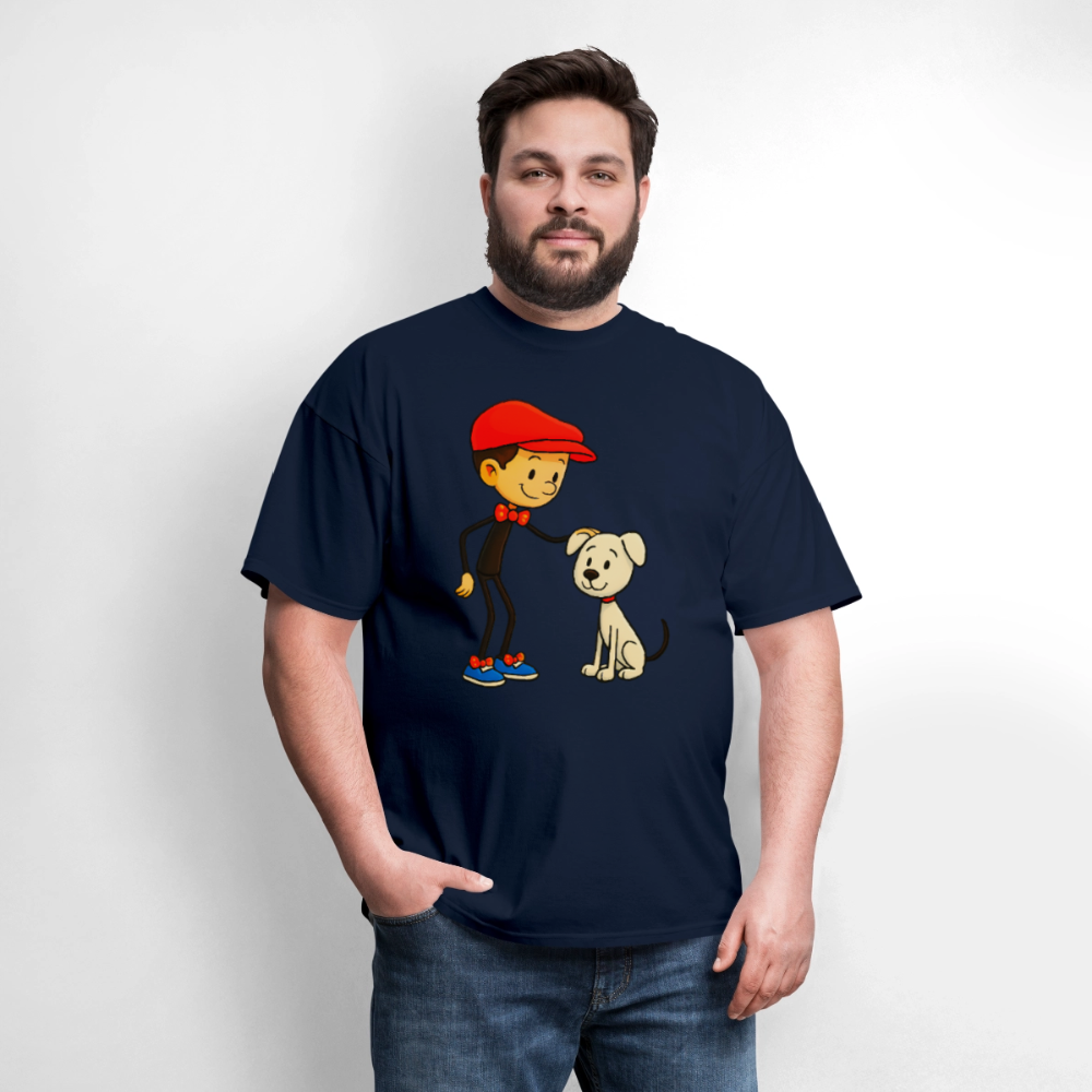 Dog And His Best Friend - navy