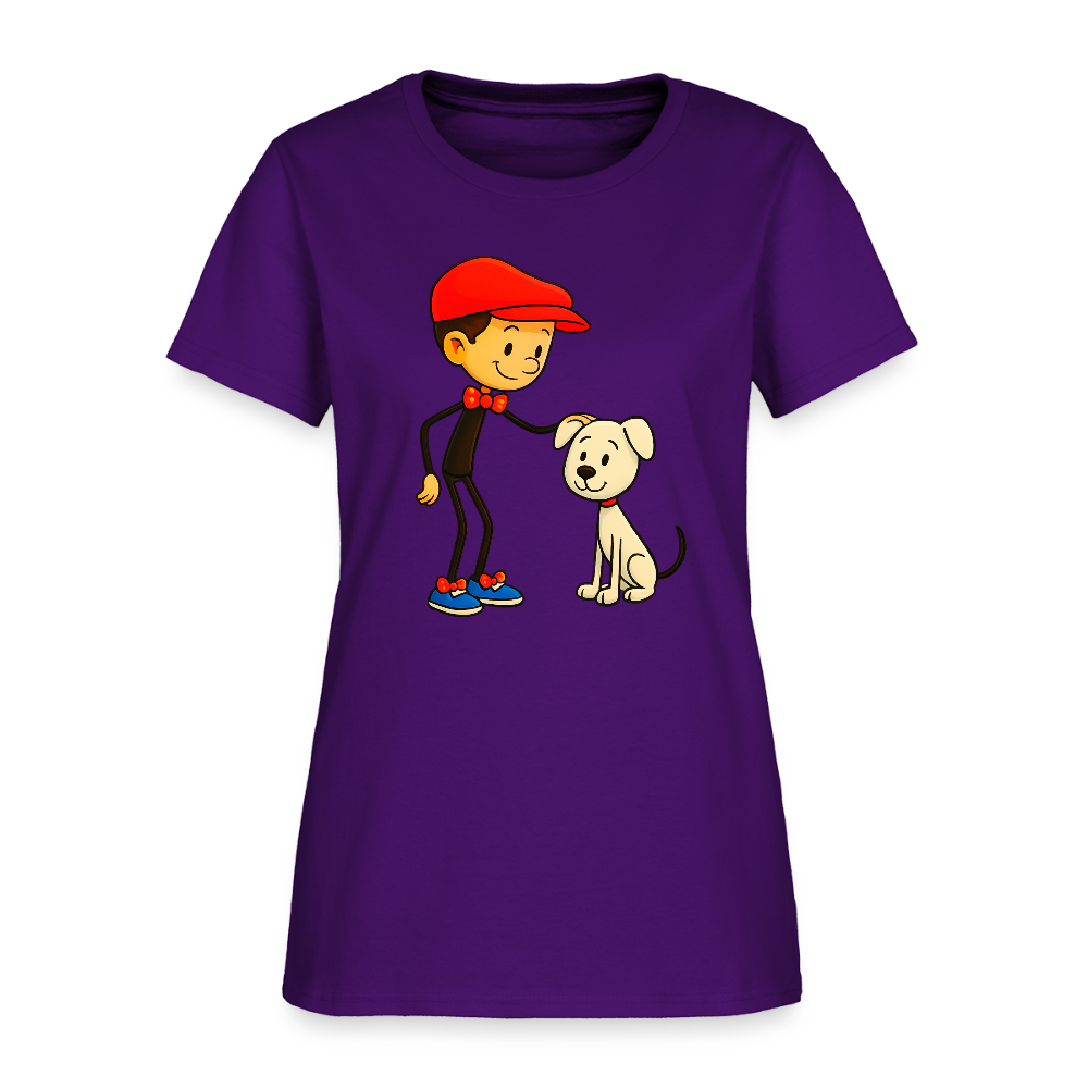 A Dog And His Best Friend - purple