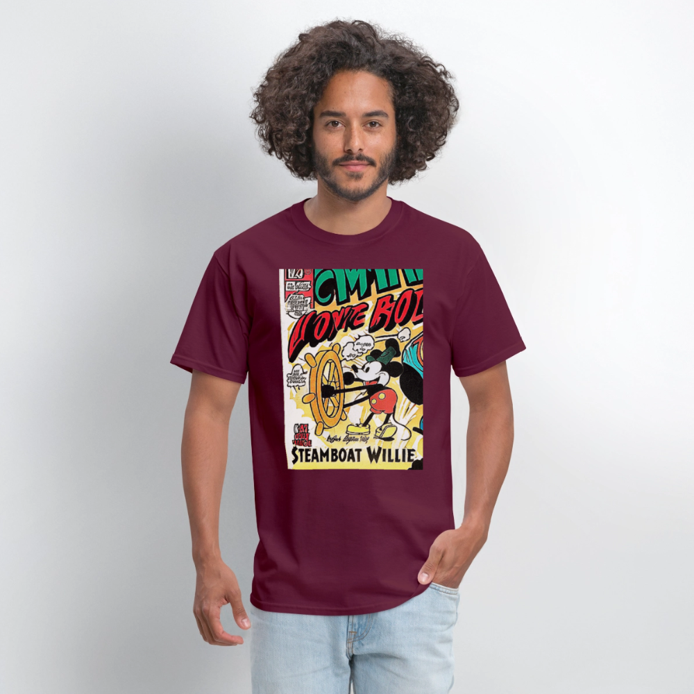 Steamboat Willie - burgundy