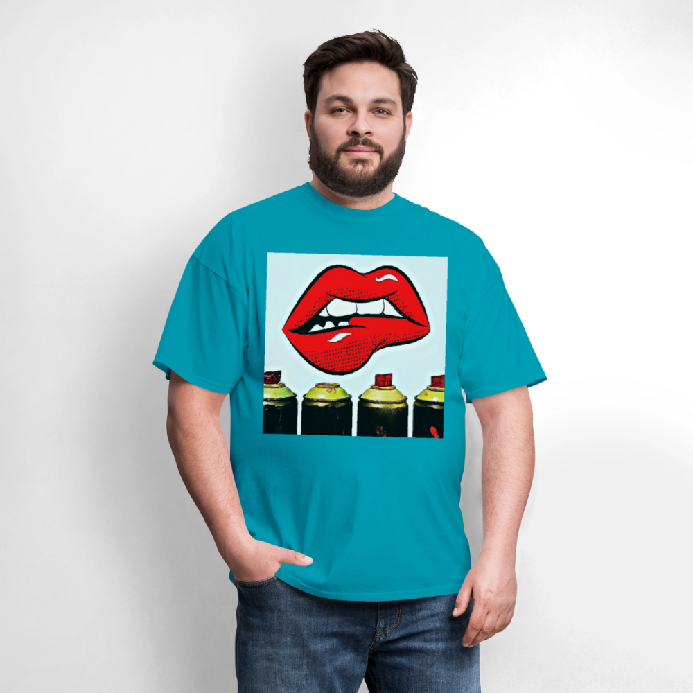 Lips - turquoise