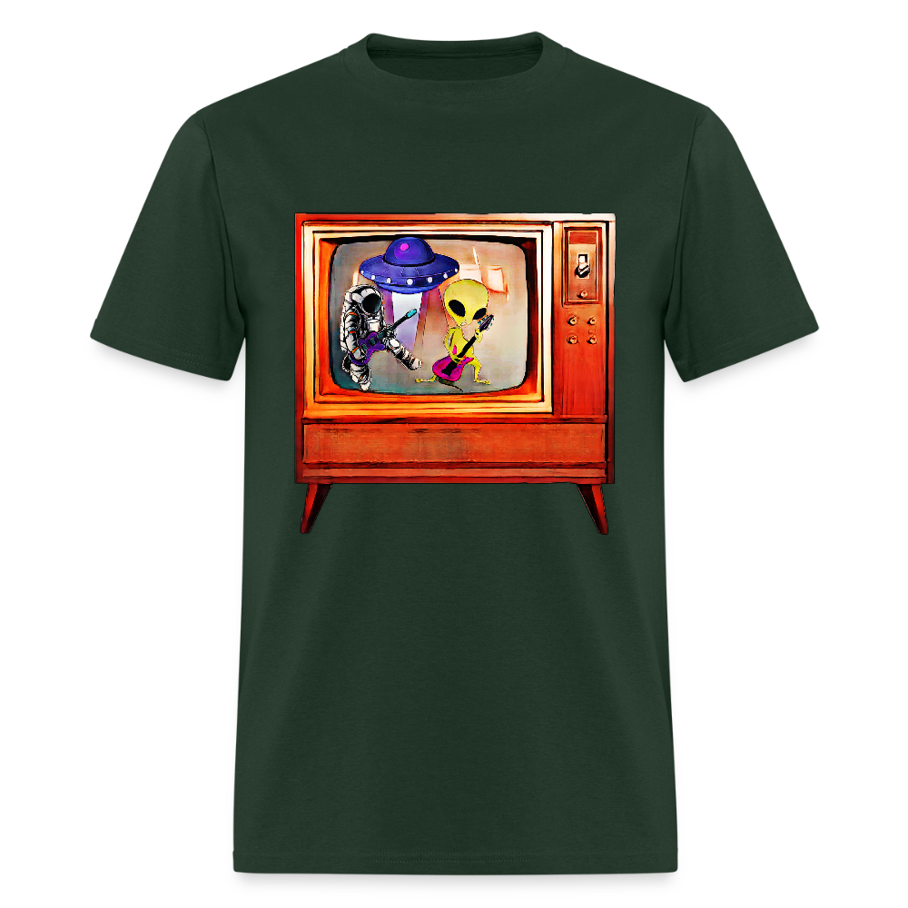 Rocking Astronaut and Alien #2 - forest green