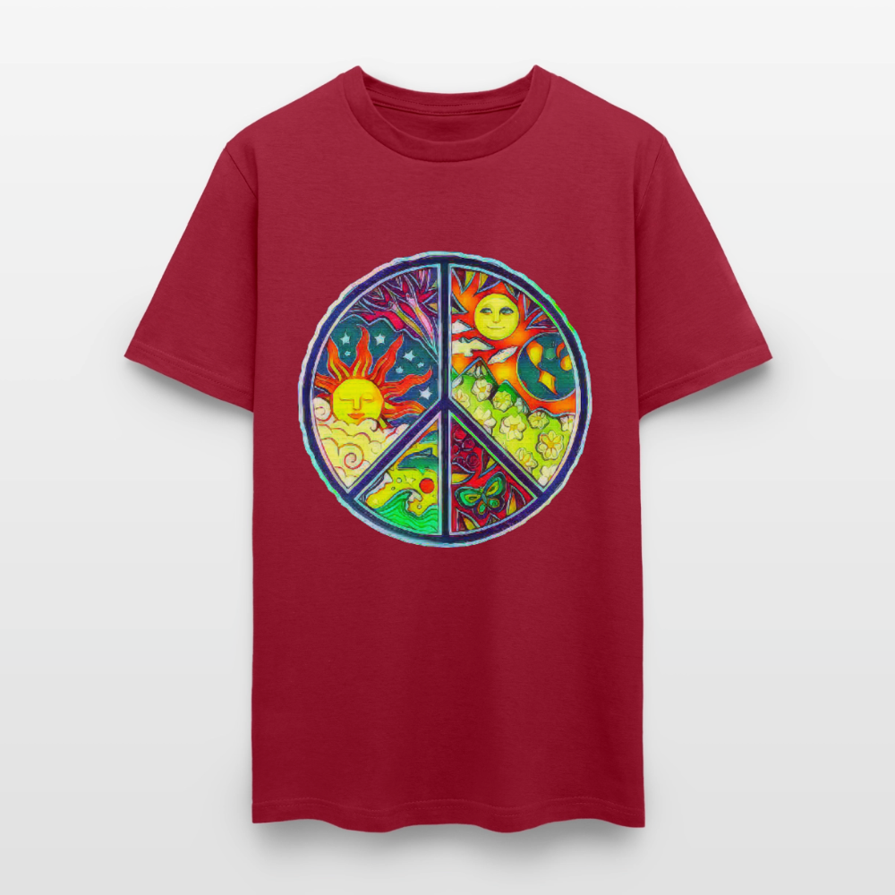 Peace - true red