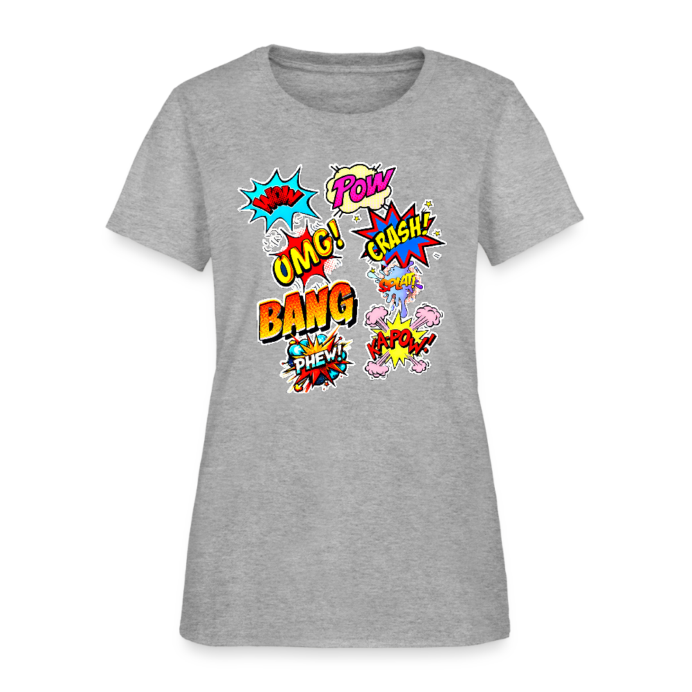 Comic Time - heather gray