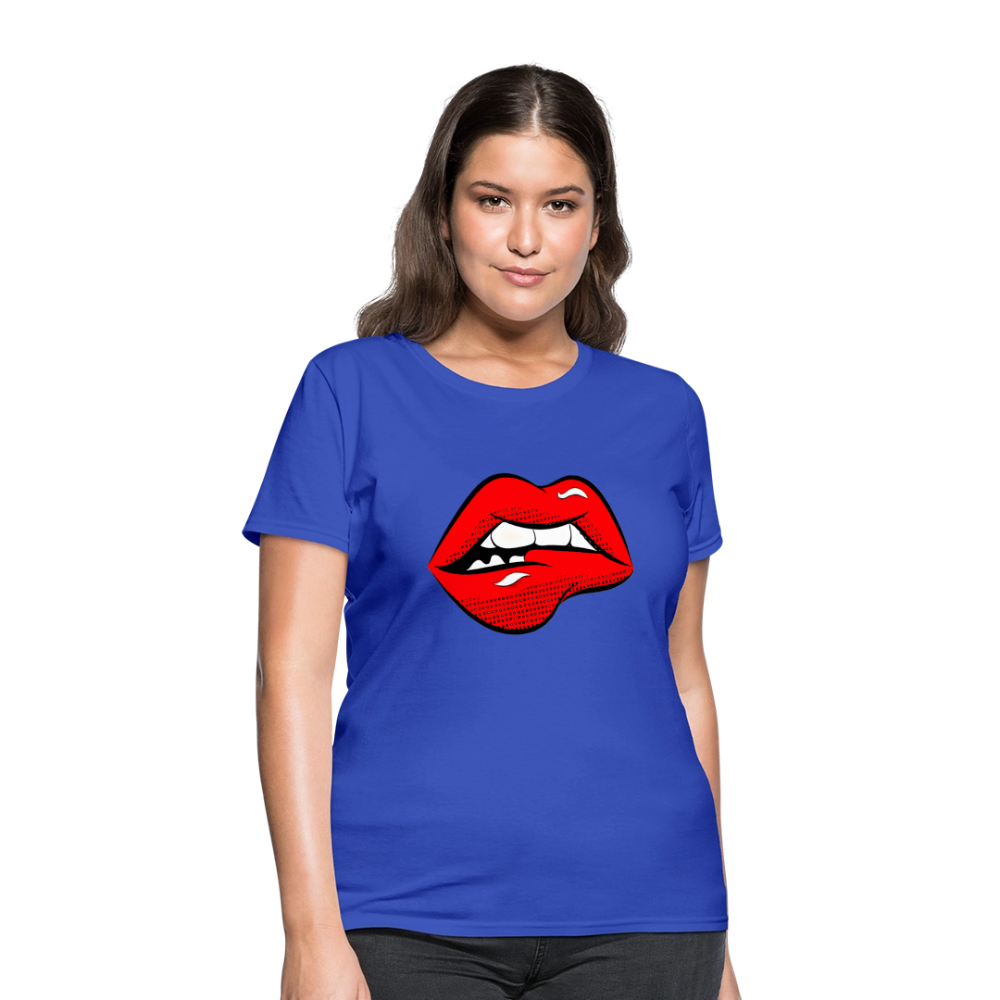 Lips - royal blue