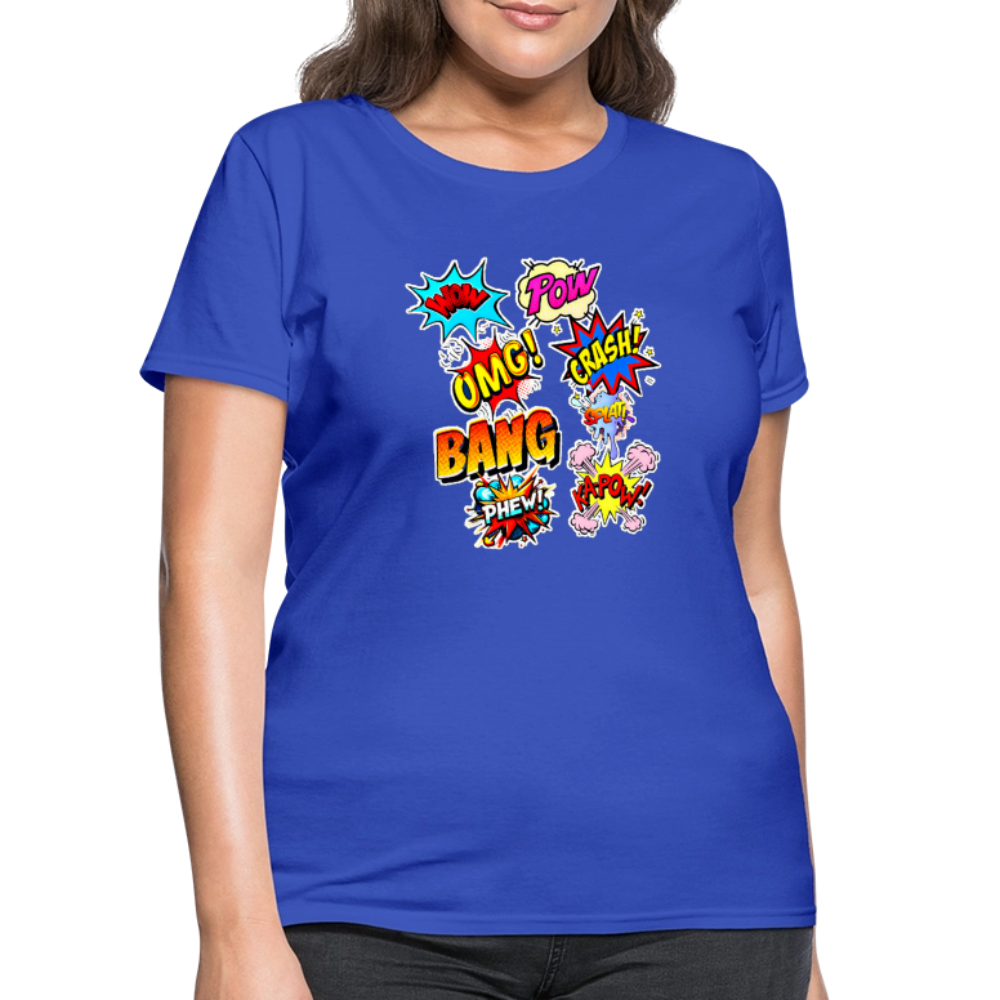 Comic Time - royal blue