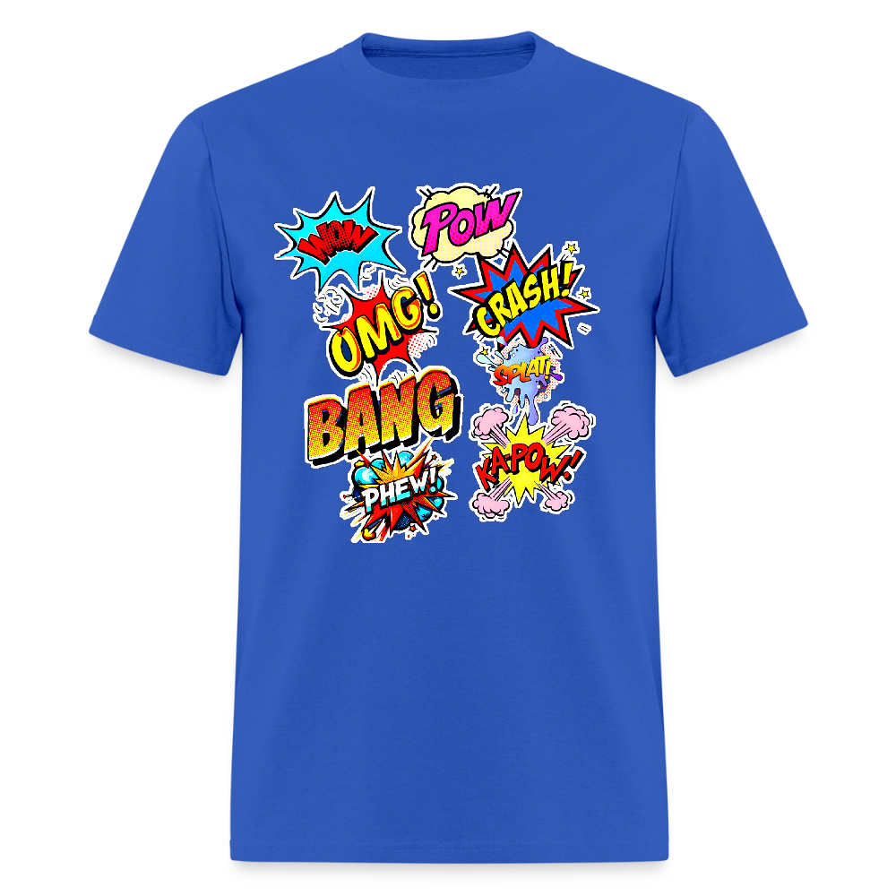 Comic Time - royal blue