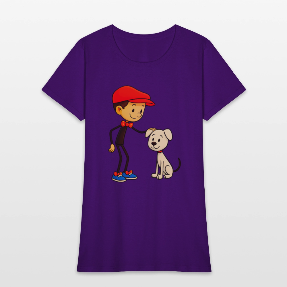 A Dog And His Best Friend - purple