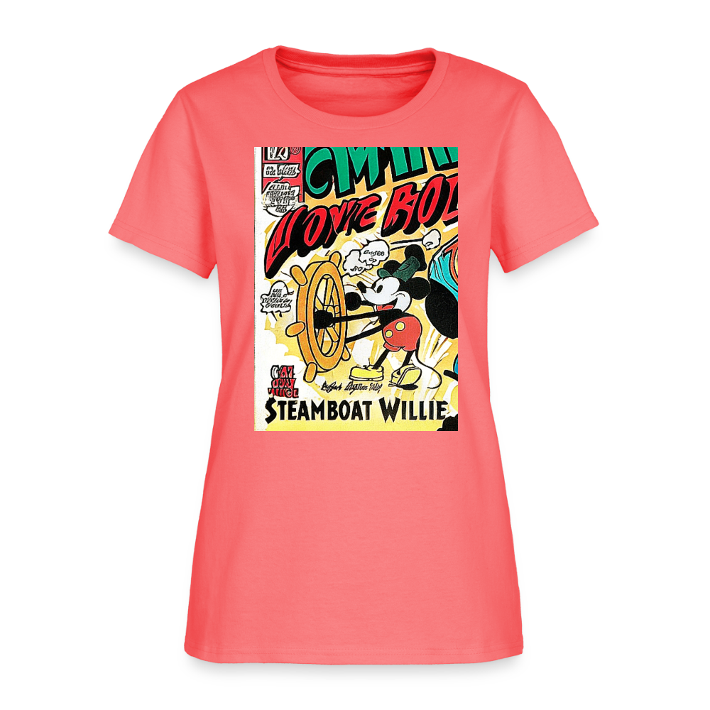 Steamboat Willie - coral