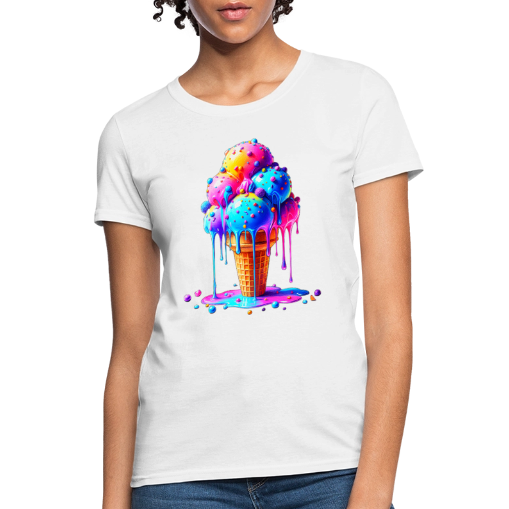 Melting Rainbow - white