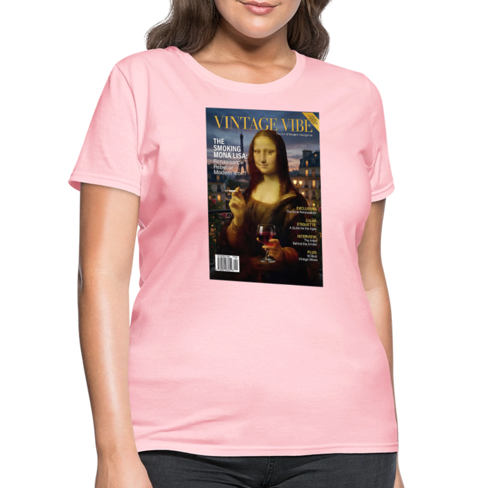 A Smoking Mona Lisa - pink
