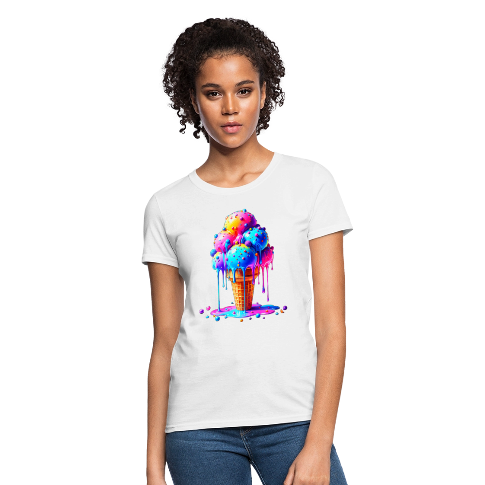 Melting Rainbow - white