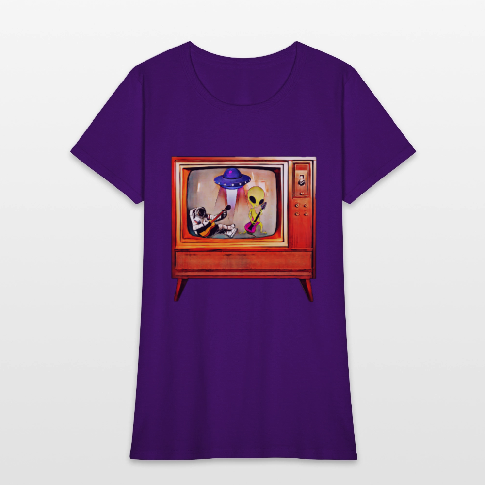 Rocking Astronaut and Alien - purple