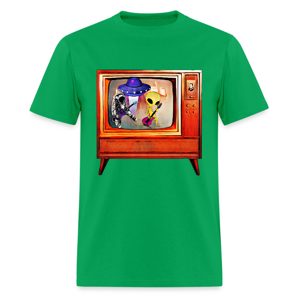 Rocking Astronaut and Alien #2 - bright green