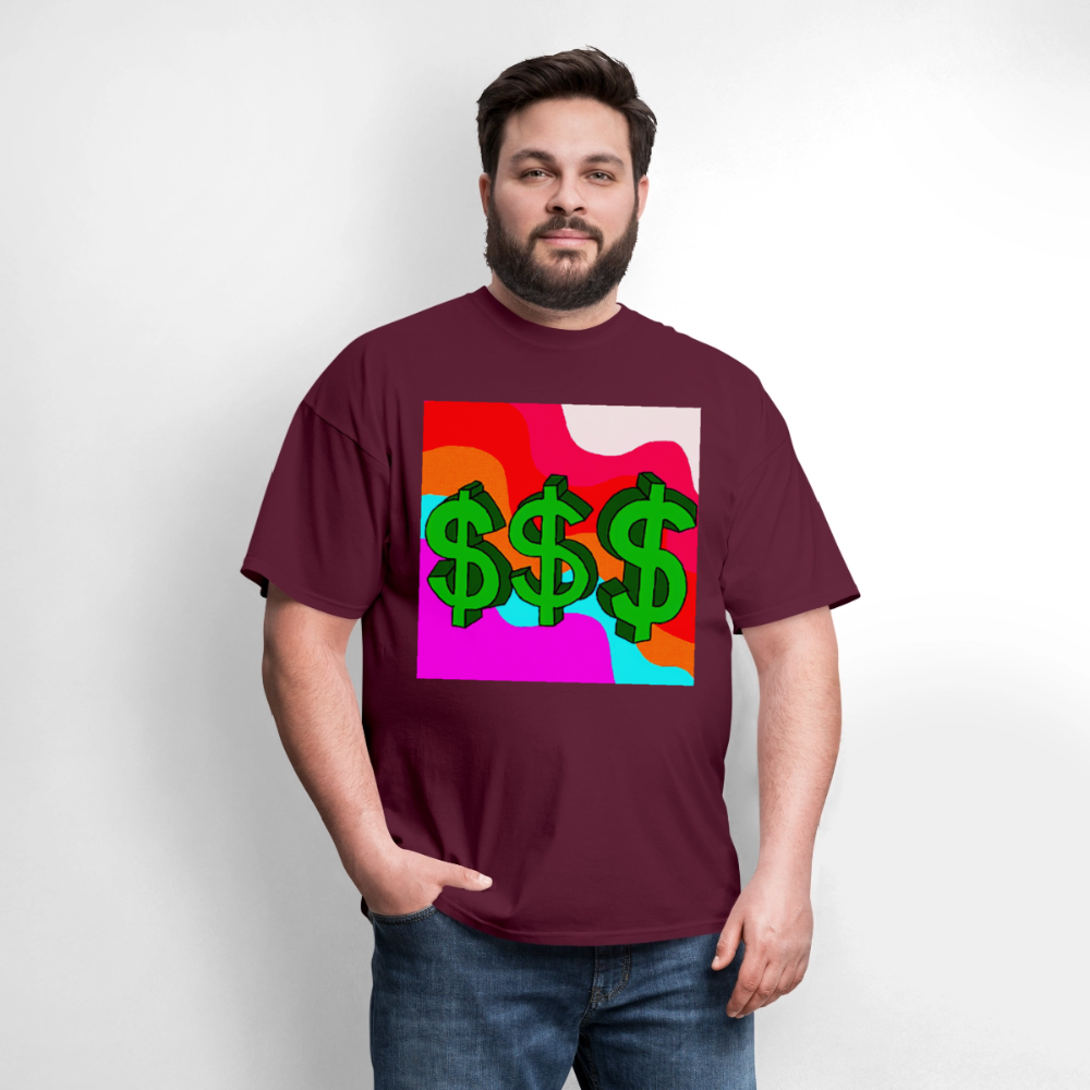 Dollar Sign - burgundy