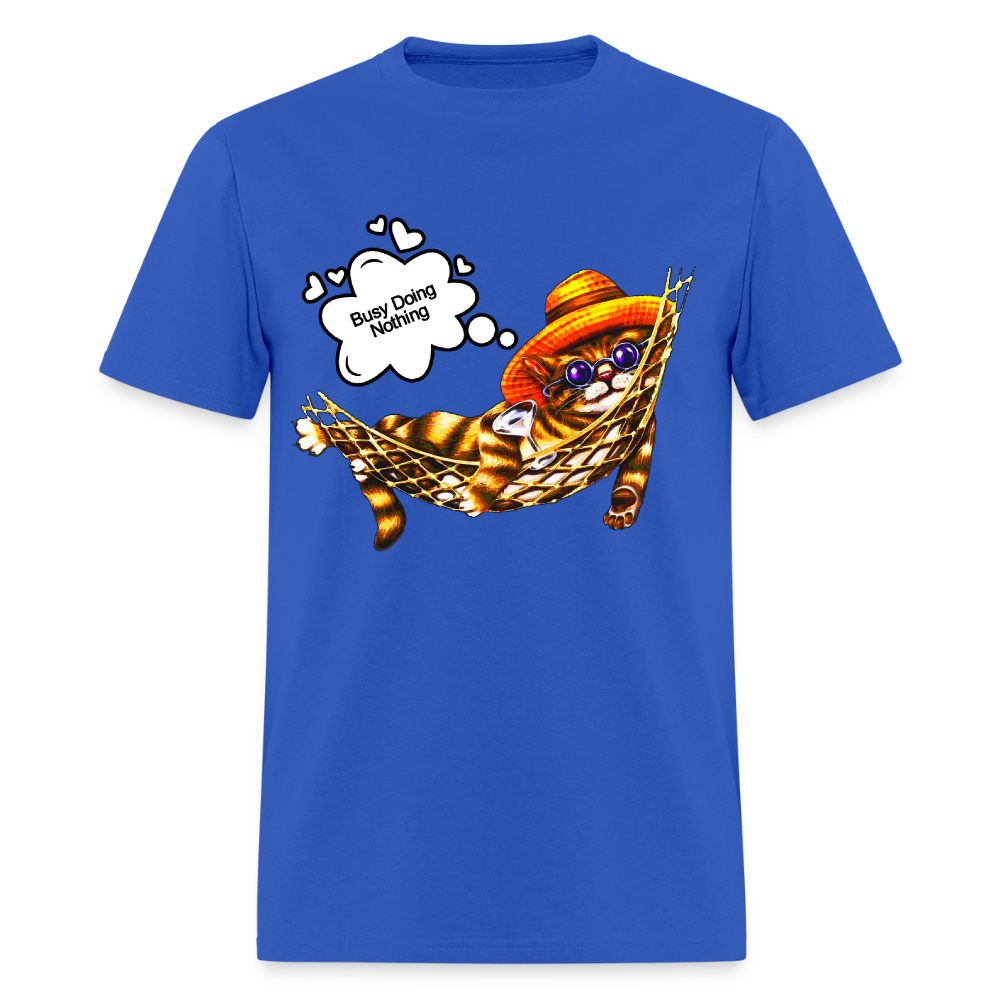 Busy Doing Nothing - royal blue