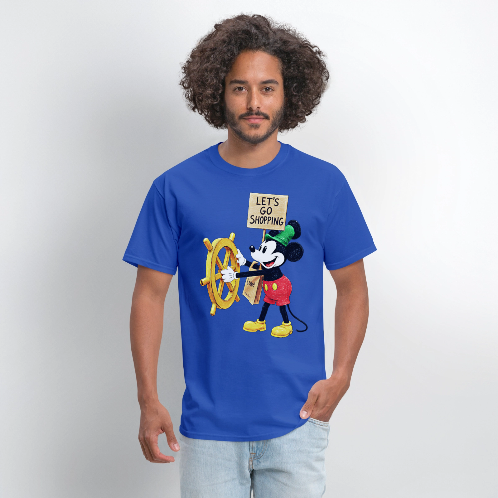 Let's Go Shopping - royal blue